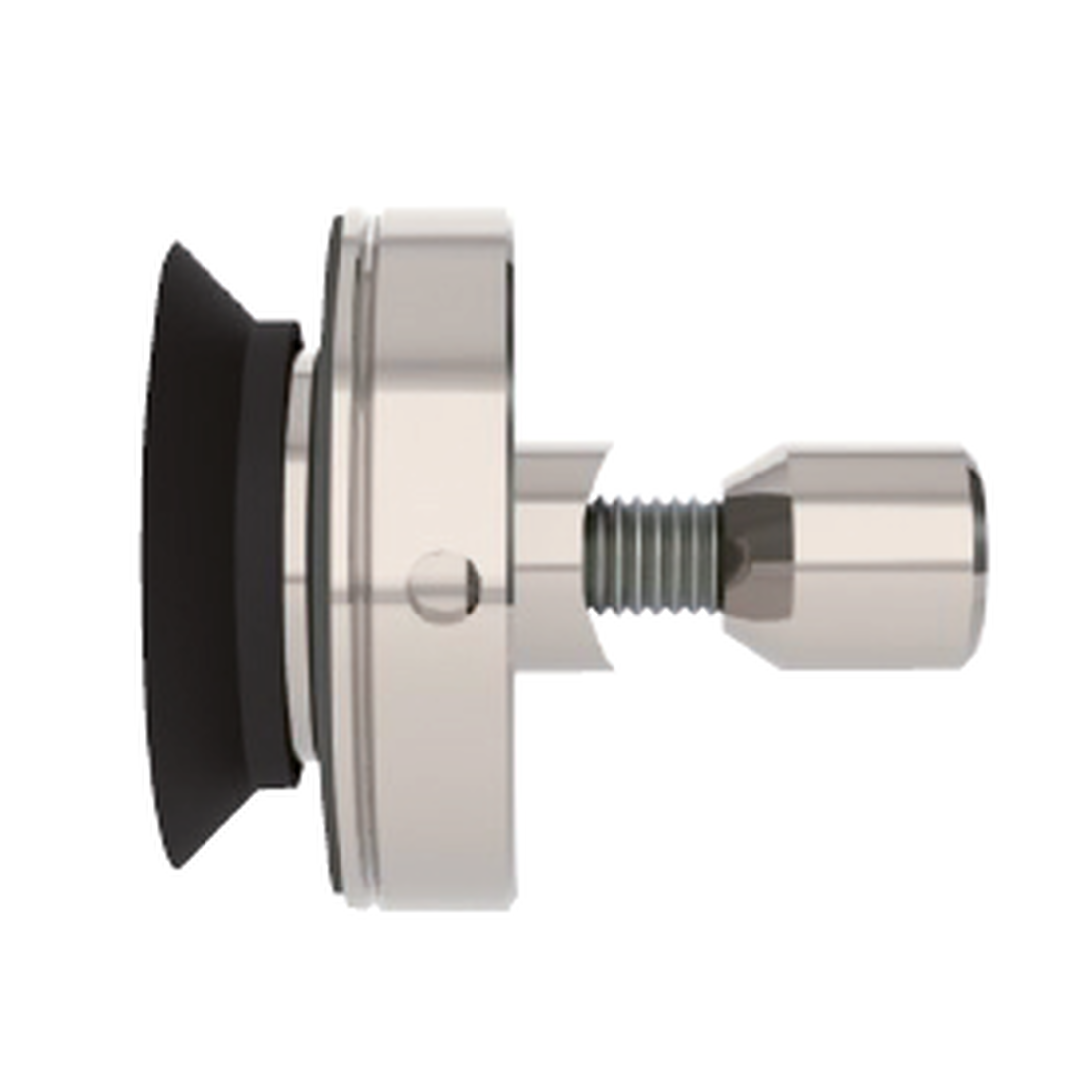 Glass mount set, adjustable, countersunk