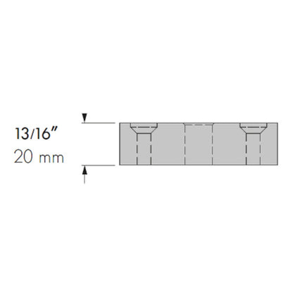 Strike for wooden or aluminum frame door