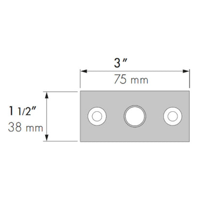 Strike for wooden or aluminum frame door