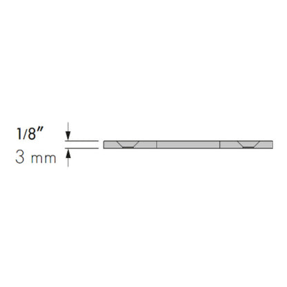 Strike, satin stainless steel