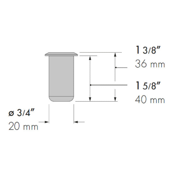 Dust proof strike for 1/2" bolt