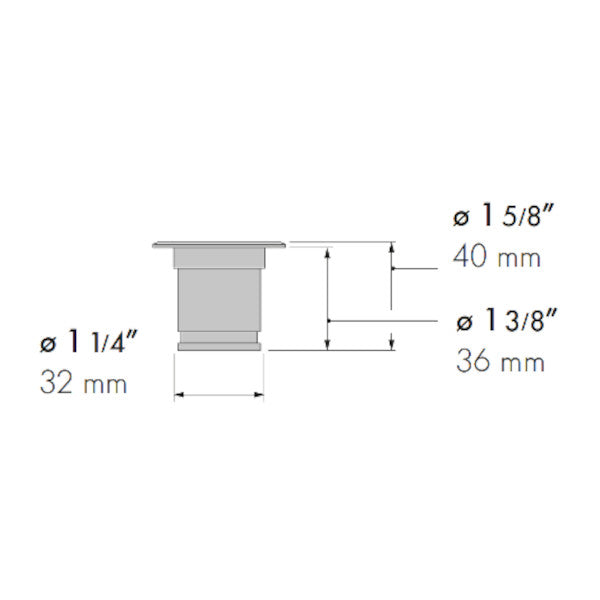 Dust proof strike for 7/8" bolt