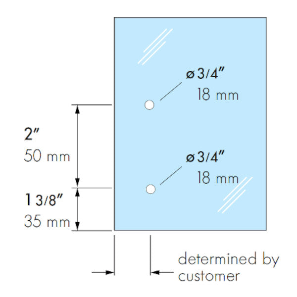 Strike for glass panel
