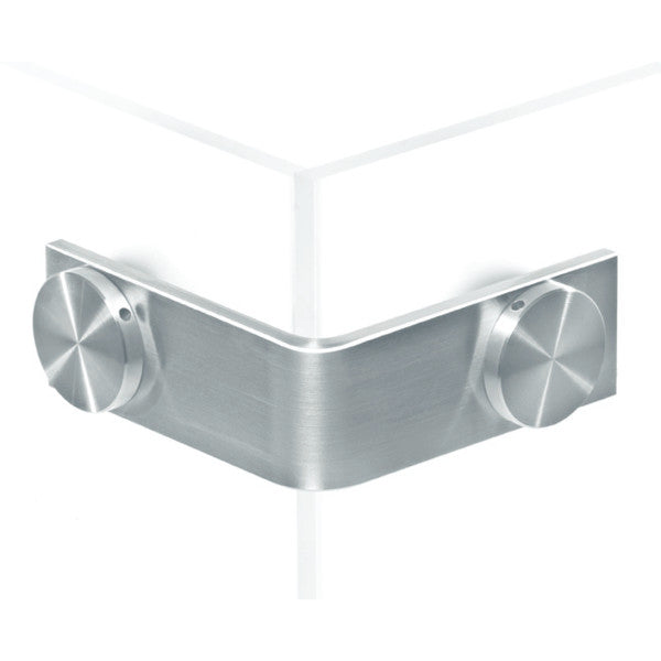Flatec 90° connector (outer angle), glass-glass