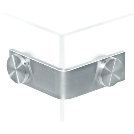 Flatec 90° connector (outer angle), glass-glass