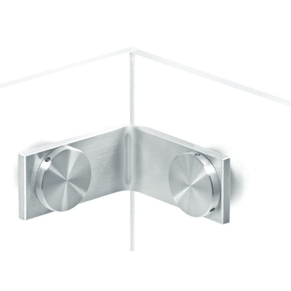 Flatec 90° connector (inner angle), glass-glass
