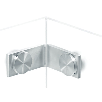 Flatec 90° connector (inner angle), glass-glass