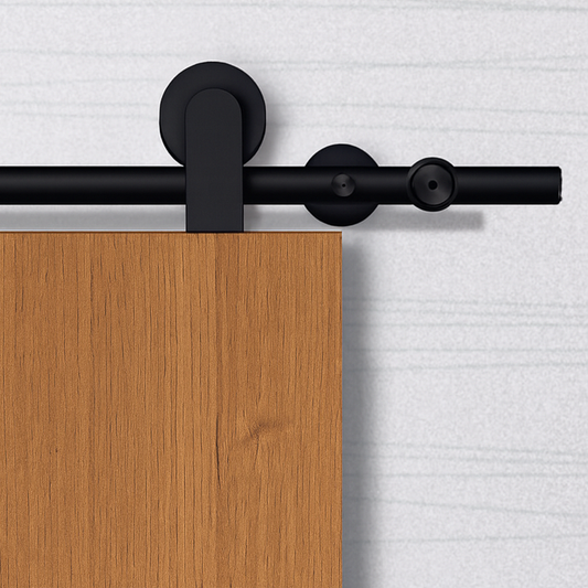 Sliding door hardware Pandora with trolleys for mounting on the top on the wooden doors leaf