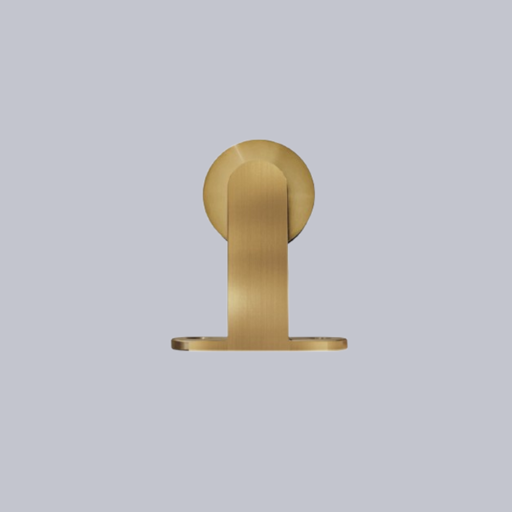 Trolley Pandora in matte gold for wooden sliding doors