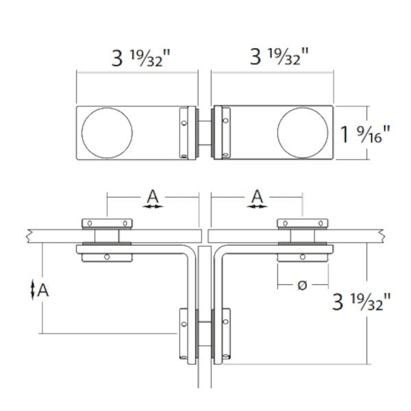 Flatec T-connector (90° angle)