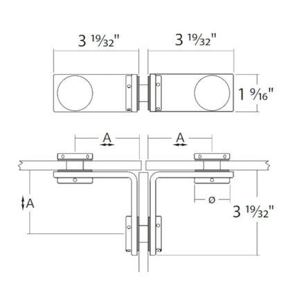 Flatec T-connector (90° angle)