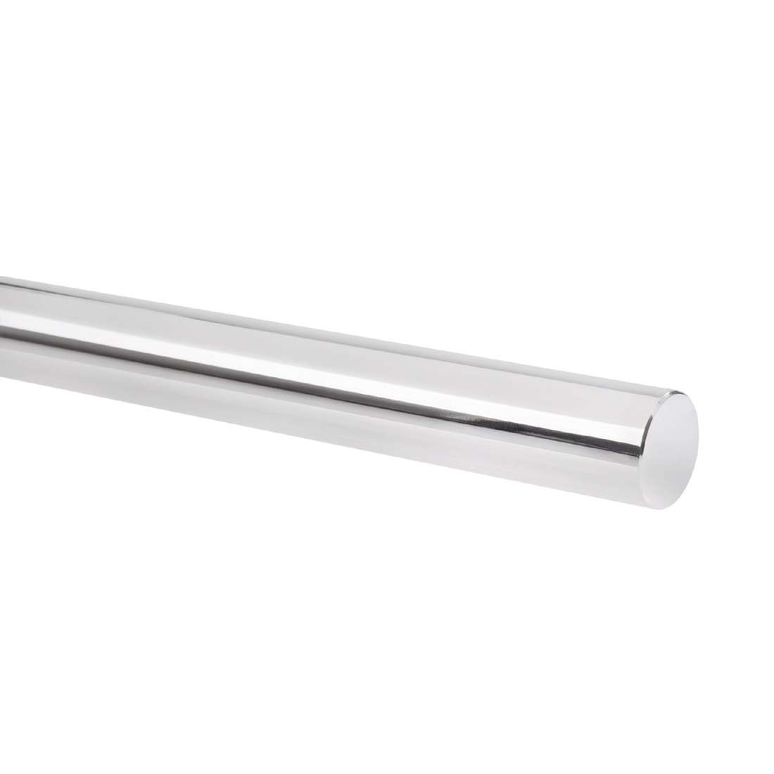 Track rail D 1", solid, satin stainless steel (AISI304)