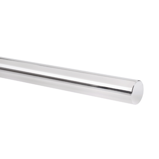 Track rail D 1", solid, satin stainless steel (AISI304)