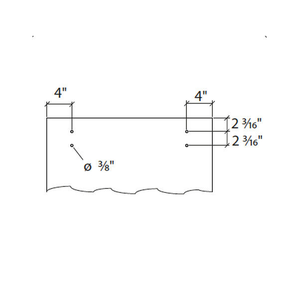 Sliding door hardware Antra I, wood