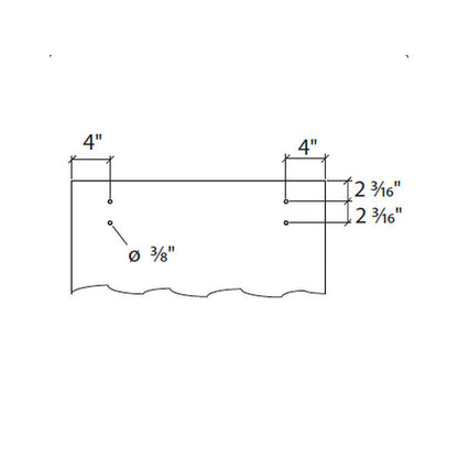 Sliding door hardware Antra I, wood