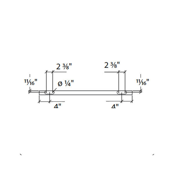 Sliding door hardware Antra II, wood