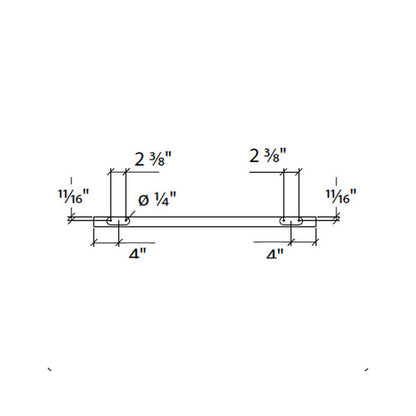 Sliding door hardware Antra II, wood