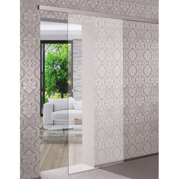 Aluminum system in stainless steel for glass sliding doors