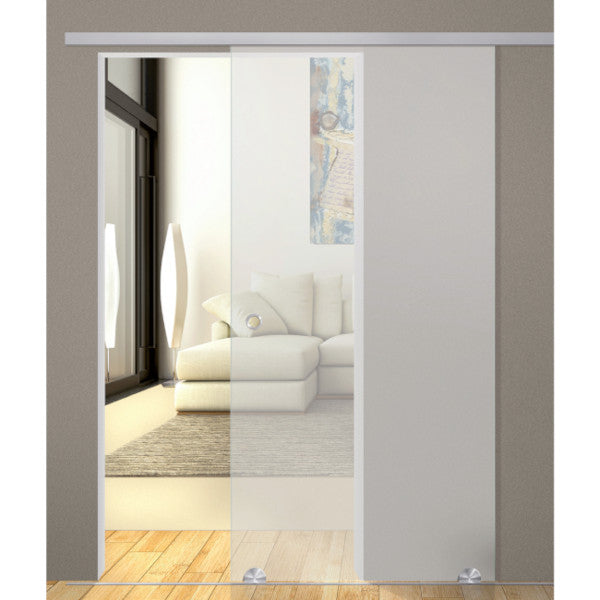 Glass door with base bottom roller system Belans