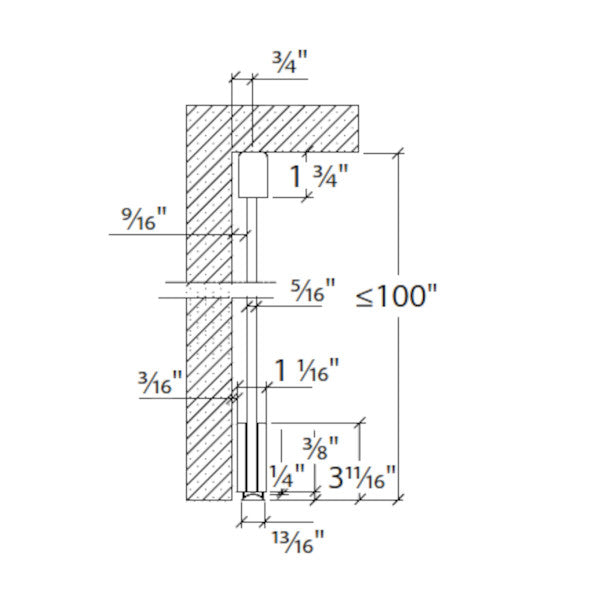 Base bottom roller system Belans, glass