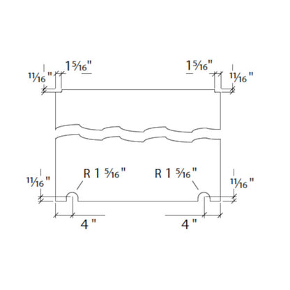 Base bottom roller system Belans, glass