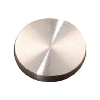 Decor cap in stainless steel for leather strap handles