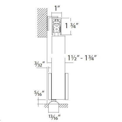 Base bottom roller system Deeply Move, wood