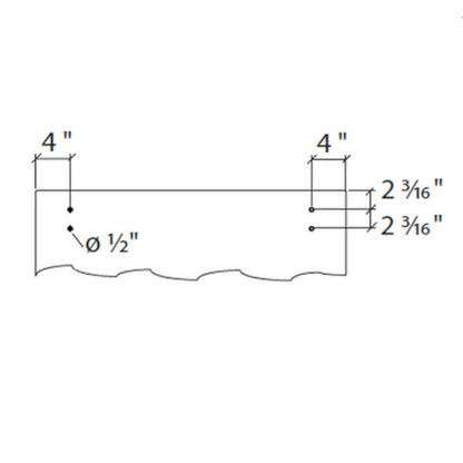 Sliding door hardware Flatec I, glass