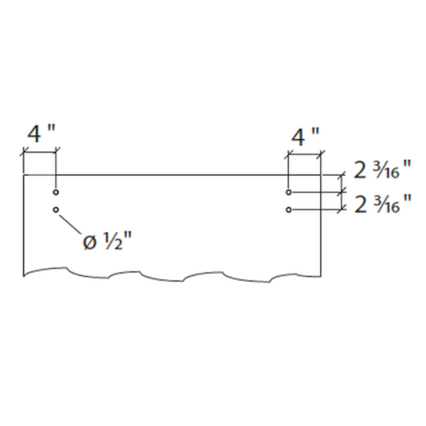 Sliding door hardware Flatec I, wood