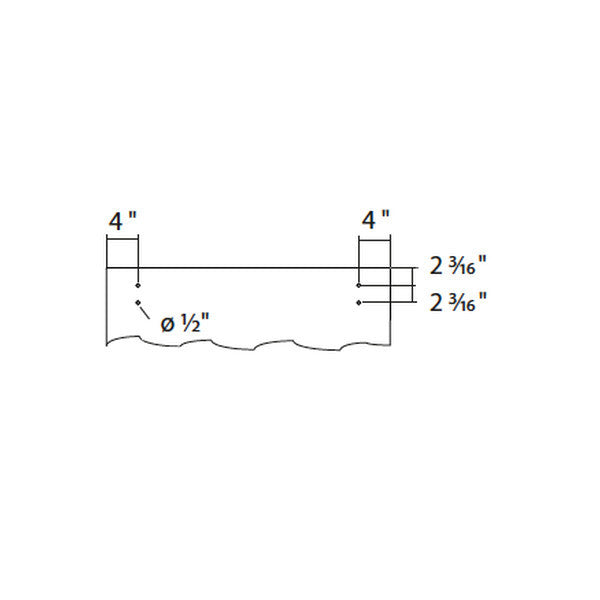 Sliding door hardware Flatec IV, glass