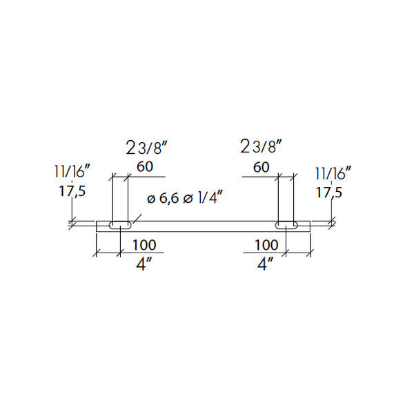 Sliding door hardware Flatec VI, wood