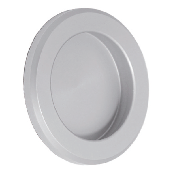 Round flush pull Diskus in aluminum