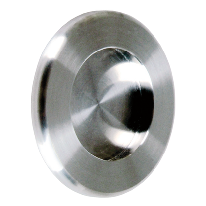 Round flush pull Diskus in stainless steel