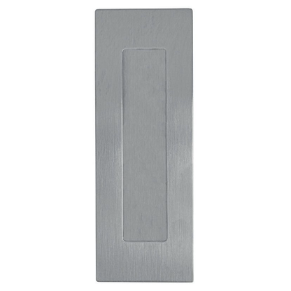 Rectangular flush pull in stainless steel for wooden doors