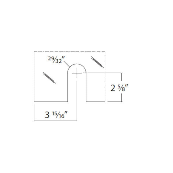 Base bottom roller system Full Moon, glass
