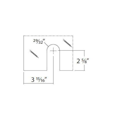 Base bottom roller system Full Moon, glass