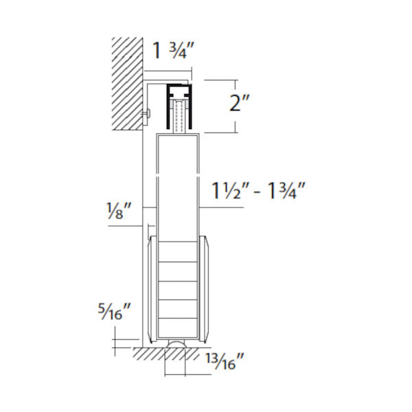 Base bottom roller system Full Moon, wood