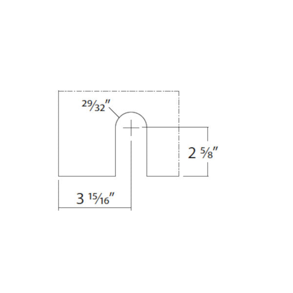 Base bottom roller system Full Moon, wood