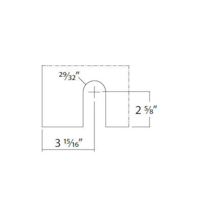 Base bottom roller system Full Moon, wood