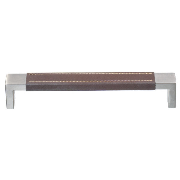 Ciba handle 13/16" x 5/16" with stitched leather