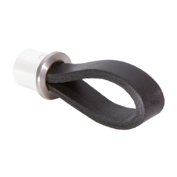 Cons leather loop handle in black for cabinets