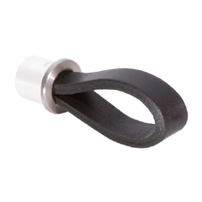 Cons leather loop handle in black for cabinets