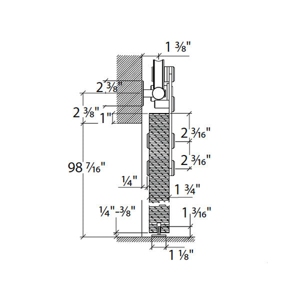 Sliding door hardware Project, wood