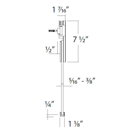 Sliding door hardware Runway, glass