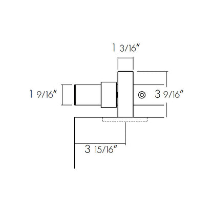 Sliding door hardware Runway, wood