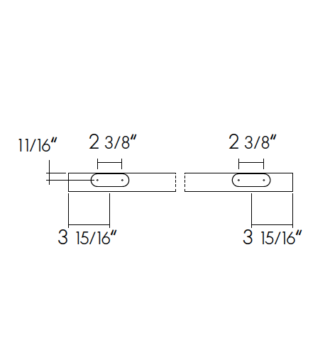 Sliding door hardware Runway, wood