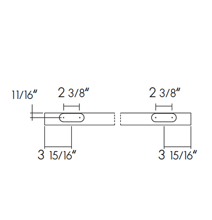 Sliding door hardware Runway, wood