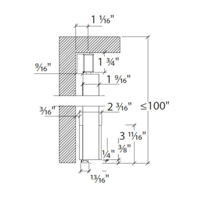 Base bottom roller system Silent Glam, wood