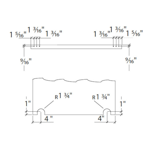 Base bottom roller system Silent Glam, wood