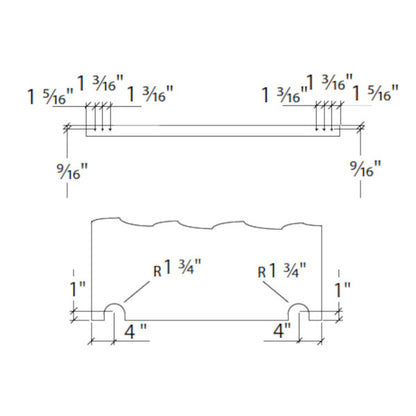 Base bottom roller system Silent Glam, wood
